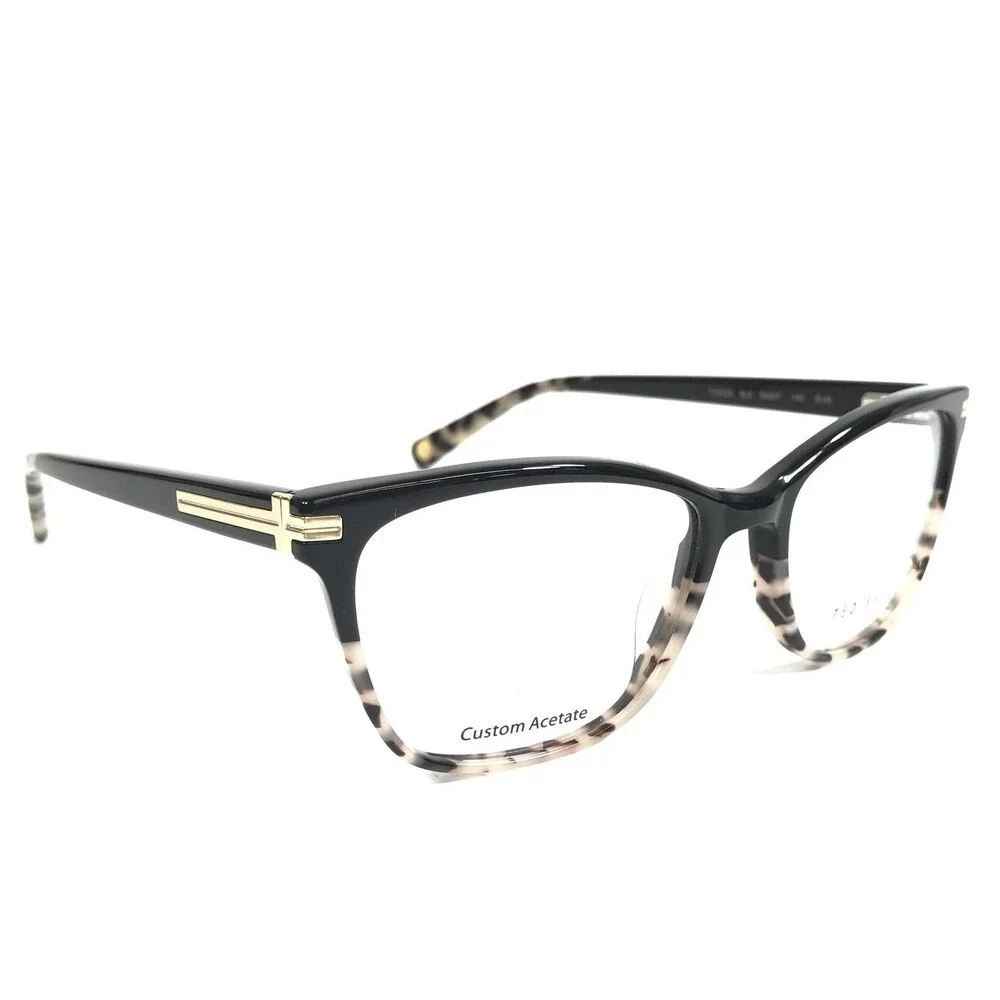 Ted Baker Eyeglasses Frames TW020 BLK Black Tortoise Cat Eye Full Rim 54-17-140